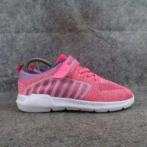 Mayzero Shoes Kids 4 Athletic Trainers Walking Casual Pink Purple Active Sneaker - Picture 2 of 13